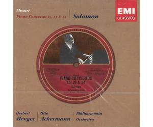 Mozart: Piano Concertos #15, 23 &24 - Solomon, Otto Ackermann, Herbert Menges, Philharmonia Orchestra