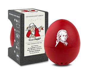 Mozart PiepEi - Temporizador de Huevos para cocinar - Huevos para 3 Grados de dureza - Reproduce una pequeña música Nocturna - Divertido Huevo de Cocina - Música Eggtimer - Brainstream