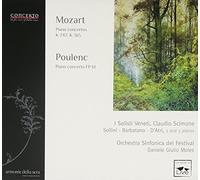 Mozart, Poulenc : Concertos pour 2 et 3 pianos. Sollini, Barbatano, Scimone, Moles.