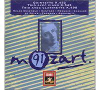 Mozart Quintette K452, Trio avec piano K542, Trio avec clarinette K498