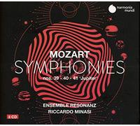 Mozart/Riccardo Minasi Ensemble Resonanz - Symphonies Nos. 39 40 & 41 J