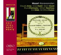 Mozart : Sonates pour piano n° 9-12 et 14. Haskil, Gould, Backhaus, Arrau, Gilels.