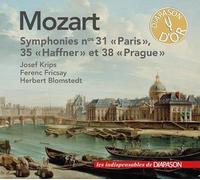 Mozart : Symphonies n° 31, 35 et 38. Krips, Fricsay, Blomstedt.