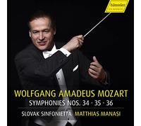 Mozart : Symphonies n° 34, 35, 36. Manasi.