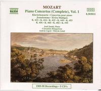 Mozart, W.a. - Piono Concertos(Complete),Vol 1