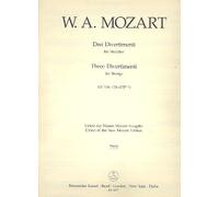 Mozart, W. Amadeus. Three Divertimenti KV 136-138/ Viola