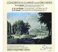 Mozart / Weber / Crusell - Concertos for Clarinet & Orchestra - Stephan Siegenthaler