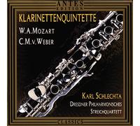 Schlechta/Dresdner Philharmonische Streichquartett - Mozart/Weber:Klarinettenquintette