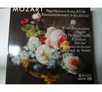 MOZART Wolfgang Amadeus (Austria) - MOZART, Wolfgang Amadeus: Clarinet Concerto in A major, Kv.622; Bassoon Concerto, Kv.191 ----CLAVES - Svizzera-CLA 8205 LP-MOZART Wolfgang Amadeus (Austria)-FRIEDLI Thomas (clarinetto); STOUTZ Edmond de (dir); THUNEMANN Klaus (fagotto); Zurich Chamber Orchestra