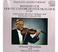 Mozart, Wolfgang Amadeus - Yehudi Menuhin - Alberto Lysy - Derek Simpson - Wolfgang Amadeus Mozart - Bath Festival Orchestra - Konzert Für Violine Und Orchester In G-Dur KV 216 - Concertone Für Zwei Violinen Und Orchester In C-Dur KV 190 - Parnass - 73 875