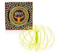 Mozi Resorte Cinético Geométrico Glozi, Fácil de Usar - Pulsera 3D - Muelle Juguete para Niños y Adultos (Amarillo)