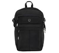 Mozioni - Mochila Black Swan, Incluye Doble Compartimento, Bolsillos Interiores para Portátil y iPad, Laterales y Frontales, Base Acolchada, Apto para Carry-On, Uso Versátil, Negro - 22 L de Capacidad