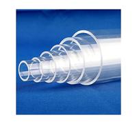 MOZTO 1 Uds. Tubo Acrílico Transparente De 50cm Suministros De Jardín, For Tubería De Drenaje De Acuario Tuberías For Tanque De Peces Conectores De Agua De Jardín OD16~110mm (Size : 16mm)