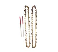 Mozulon Accesorio for motosierra con revestimiento electrificado de 8 pulgadas, paso de 1/4", 0,043 pulgadas, eslabón de transmisión de 45, 2 cadenas con 2 limas