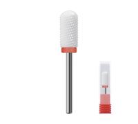 Mozulon Brocas de cerámica de 3/32 pulgadas for uñas acrílicas, taladro eléctrico profesional for uñas.(SMOOTH TOP - F)