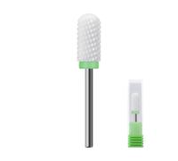 Mozulon Brocas de cerámica de 3/32 pulgadas for uñas acrílicas, taladro eléctrico profesional for uñas.(SMOOTH TOP - C)