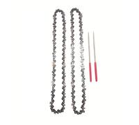 Mozulon Cadenas for motosierra, 2 piezas con 2 limas, accesorio for motosierra eléctrica, 8 pulgadas, paso de 1/4", 0,043", 47 eslabones de transmisión