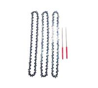 Mozulon Lote de 3 minicadenas de acero de 8 pulgadas for motosierra eléctrica, con 2 limas.