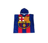 MOZURU Poncho Algodón Blaugrana 60x120 cm - Toalla Poncho Infantil Fútbol Club Barcelona | Secado Rápido, Ultra Ligero y Súper Absorbente | Ideal para Playa, Piscina y Baño