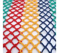 Mozzeilee Colorida red de seguridad para niños, barandilla de nailon para balcón, escaleras, cuerda de red protectora, valla decorativa de pared, marco de parque infantil, redes decorativas reforzadas