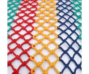 Mozzeilee Colorida red de seguridad para niños, barandilla de nailon para balcón, escaleras, cuerda de red protectora, valla decorativa de pared, marco de parque infantil, redes decorativas reforzadas