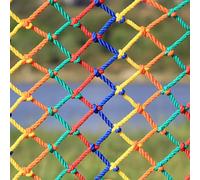 Mozzeilee Red de cuerda para parque infantil, red de seguridad para balcón, escalera, juguete para niños, mascotas, columpio/decoración de pared, red de nailon colorido, valla de jardín, carga y