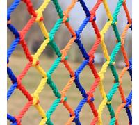 Mozzeilee Red de seguridad para balcón, escaleras, ventana, barandilla para niños, cuerda colorida, barrera de malla para jardín, barrera de carga, parque infantil, valla anticaídas (malla de 3 cm