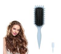 Mozzoom Curl Defining Brush, Wet Dry Detangler Hair Styling Brush For Detangling, Essential Tool For Shaping And Styling Your Curls, Achieve Perfectly Defined Curls (Azul)