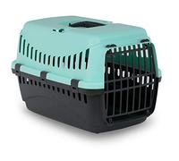 MP Bergamo - Cesta de Transporte para Gatos (plástico, 13 kg), Color Azul Turquesa