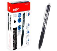 Mp boligrafo borrable retráctil click system 0.7mm negro