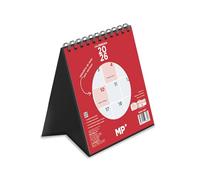 MP-Calendario Neutral de Escritorio para Escribir 2026 1 mes por página Enero 2026 - Diciembre 2026 (12 meses) Férias em Portugal,15x14cm
