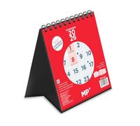 MP-Calendario Neutral de Escritorio para Escribir 2026 1 mes por página Enero 2026 - Diciembre 2026 (12 meses) Férias em Portugal,15x14cm