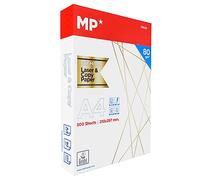 MP - Folios Din A4 80gr, 500 Hojas, Papel Blanco Premium para Impresora Multifunción, para Uso de Oficina, Material Escolar, Paquete de Impresión Multiusos