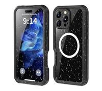 MP+ Funda impermeable para iPhone 16 Pro Max, IP68, sellado de cuerpo completo, a prueba de polvo y a prueba de golpes, para natación, carcasa de teléfono subacuática