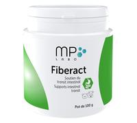 MP Labo Fiberact - Tarro de 100 g - Apoya el tránsito intestinal para perros y gatos - Polvo de cáscara de psyllium rubio