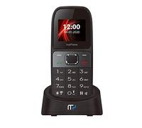 MP myPhone Soho Line H31 Teléfono Fijo para Oficina y hogar, Manos Libres, con Pantalla a Color, 3G Dual SIM, Teléfono de Botones Grandes con estación de Carga - Negro