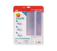 MP - Pack 5 Unidades, Forro Libros Transparente, Autoadhesivo, con Solapa Ajustable a Diferentes Anchuras, Forro de Libros Fácil de Colocar, Protector de Libros y Cuadernos, Medidas 28x53cm.