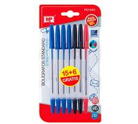 MP PE144O - Pack de 21 bolígrafos, multicolor