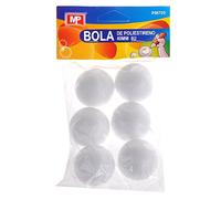 MP PM705 - Pack de 6 bolas de poliestireno, 40 mm
