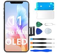 MP+ Reemplazo de pantalla para iPhone 11 Pro Max [OLED], [Full HD] [COF] pantalla táctil 3D Retina digitalizador con kit de herramientas de reparación y adhesivo impermeable