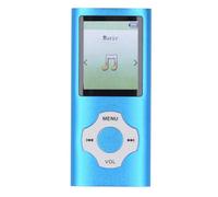 MP3 MP4 Player, 1.8in Color Screen Portable Music Player with Electronic Book Voice Record, 128gb Expandable Video Music Player, HiFi Music Supports TXT Format, Voice Recorder (Azul)