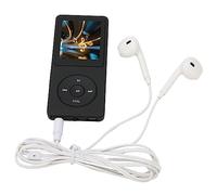 MP3 MP4 Player - Pantalla de 1.8 con 8GB de Memoria y Capacidad Ampliable a 64GB + 30 Horas de reproducción para Deporte, Viajes y Uso Diario (Black)