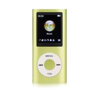 MP3 Player, Portable Lossless Sound Slim MP3 Music Player with Earphone, 1.8 Inch LCD Screen Digital Music Player, Support Up to 64GB (Verde)