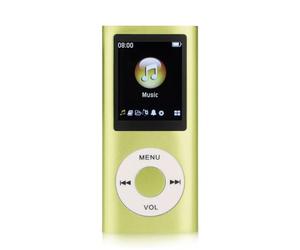 MP3 Player, Portable Lossless Sound Slim MP3 Music Player with Earphone, 1.8 Inch LCD Screen Digital Music Player, Support Up to 64GB (Verde)