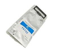MpbUNjg Bolsa de Cartucho de Tinta de Pigmento con Chip T9731 T9732 T9733 T9734 Compatible con la Impresora WF-C869 C869 C860(1PC Cyan)