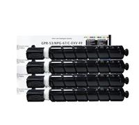 MpbUNjg Juego de 4 Cartuchos de tóner compatibles para la Serie imageRUNNER Advance C3020 C3025 C3120 C3125 C3320 C3325 C3330 C3520 - Reemplaza NPG-67 GPR-53 C-EXV49