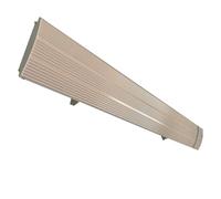 Mpc Marbella 1800w 1800w Radiador Infrarrojo Exterior De Aluminio Blanco Sin Emisión De Luz Elemento Calefactor De Aleación De Aluminio Extrusionado Revestimiento Cerámico Blanco Ip65