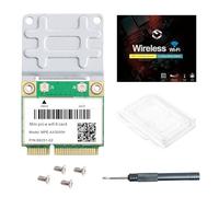 MPE-AX3000H - Tarjeta inalámbrica WiFi 6 de doble banda 802.11ax Half Mini PCI-E WiFi Card PCI Express Network Adapter BT5.2 2.4GHz 574Mbps 5GHz 2.4Gbps (160MHz) para Windows 10/11 64 bits Better