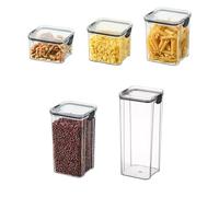 MPENGOZ Juego de recipientes herméticos para almacenar Alimentos, Botes duraderos sin BPA para harina y azúcar, Tapas Resistentes, Ideales para la despensa y la conservación de a