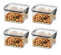 MPENGOZ Juego de recipientes herméticos para almacenar Alimentos, Tapas duraderas para harina y azúcar, recipientes de plástico sin BPA para la Cocina, Ideales para la despensa y